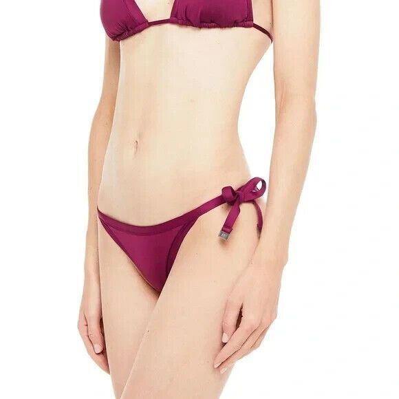 Seafolly Other - Seafolly Women's Plum Side Tie High Waisted Cheeky Bikini Bottoms Sz 12 / US 8